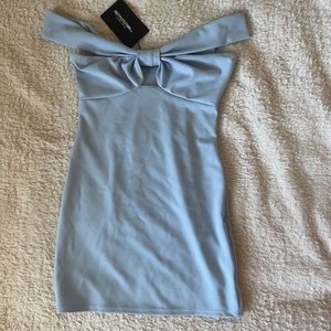 Pretty little thing baby blue short dress